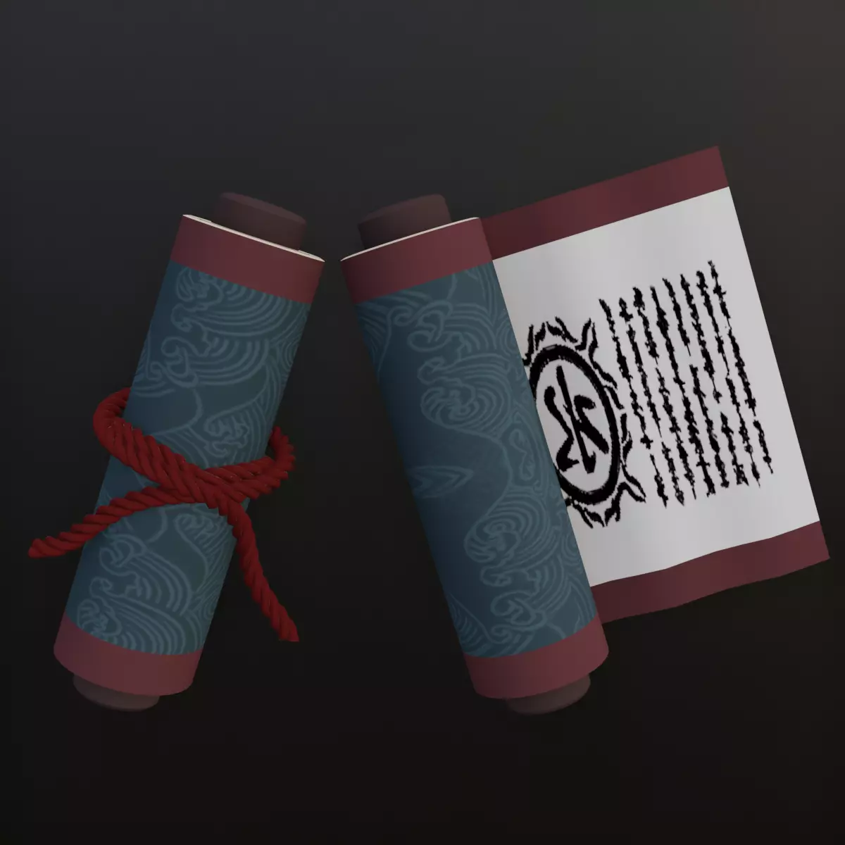  Naruto Water Scroll - Free 3D Printable Model - anime Free 3D print model_0