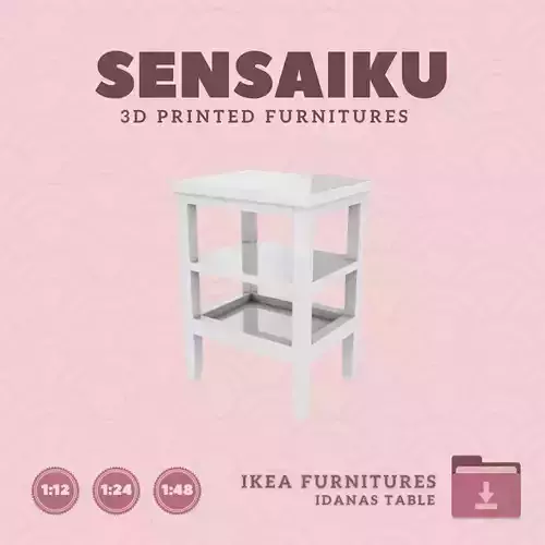 IDANAS Side Table for Miniature Dollhouse IKEA 3D Print