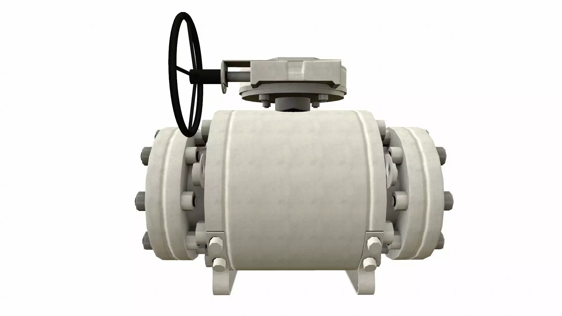 Manual Valve Low-poly 3D model_0