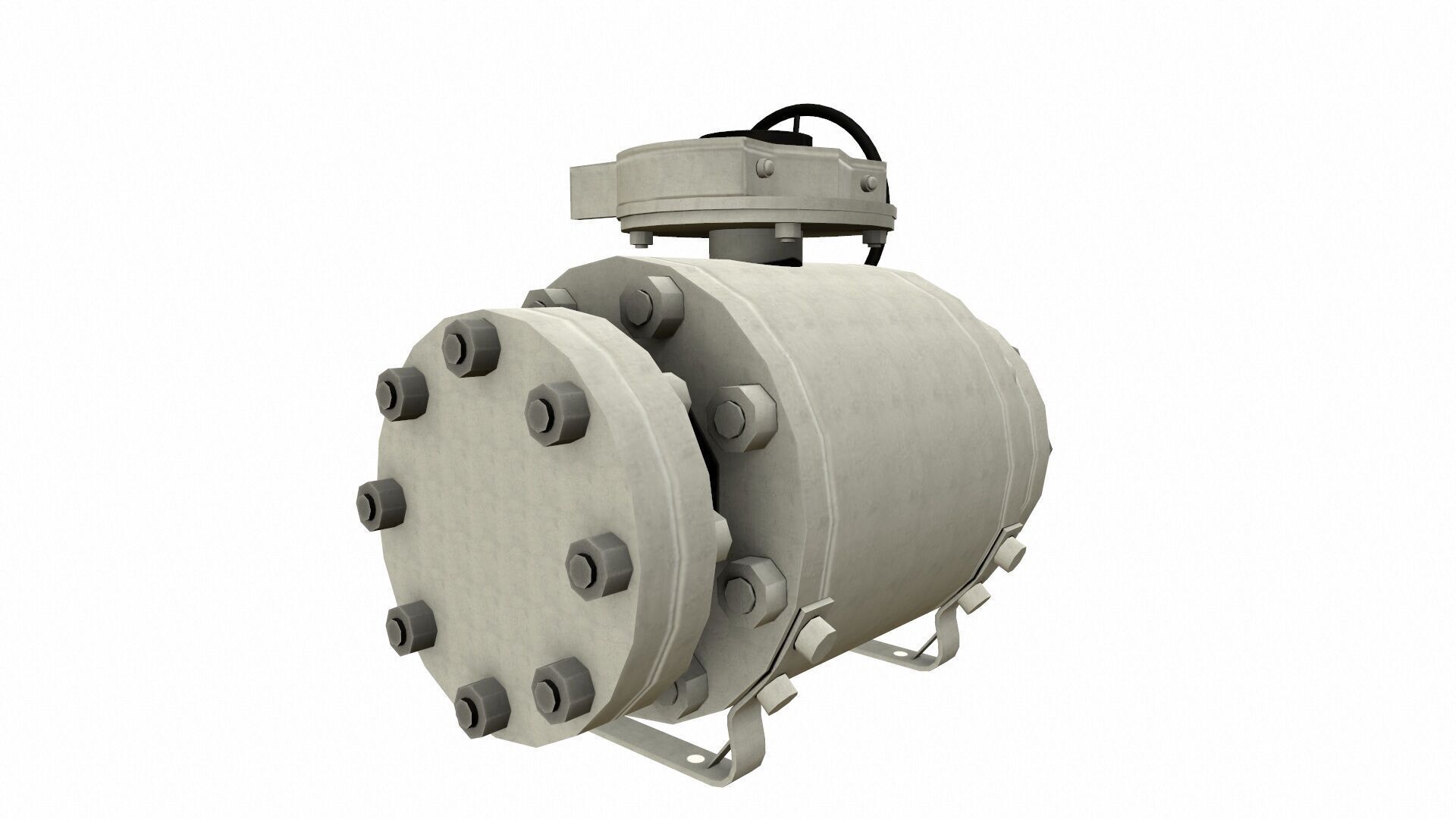 Manual Valve Low-poly 3D model_12