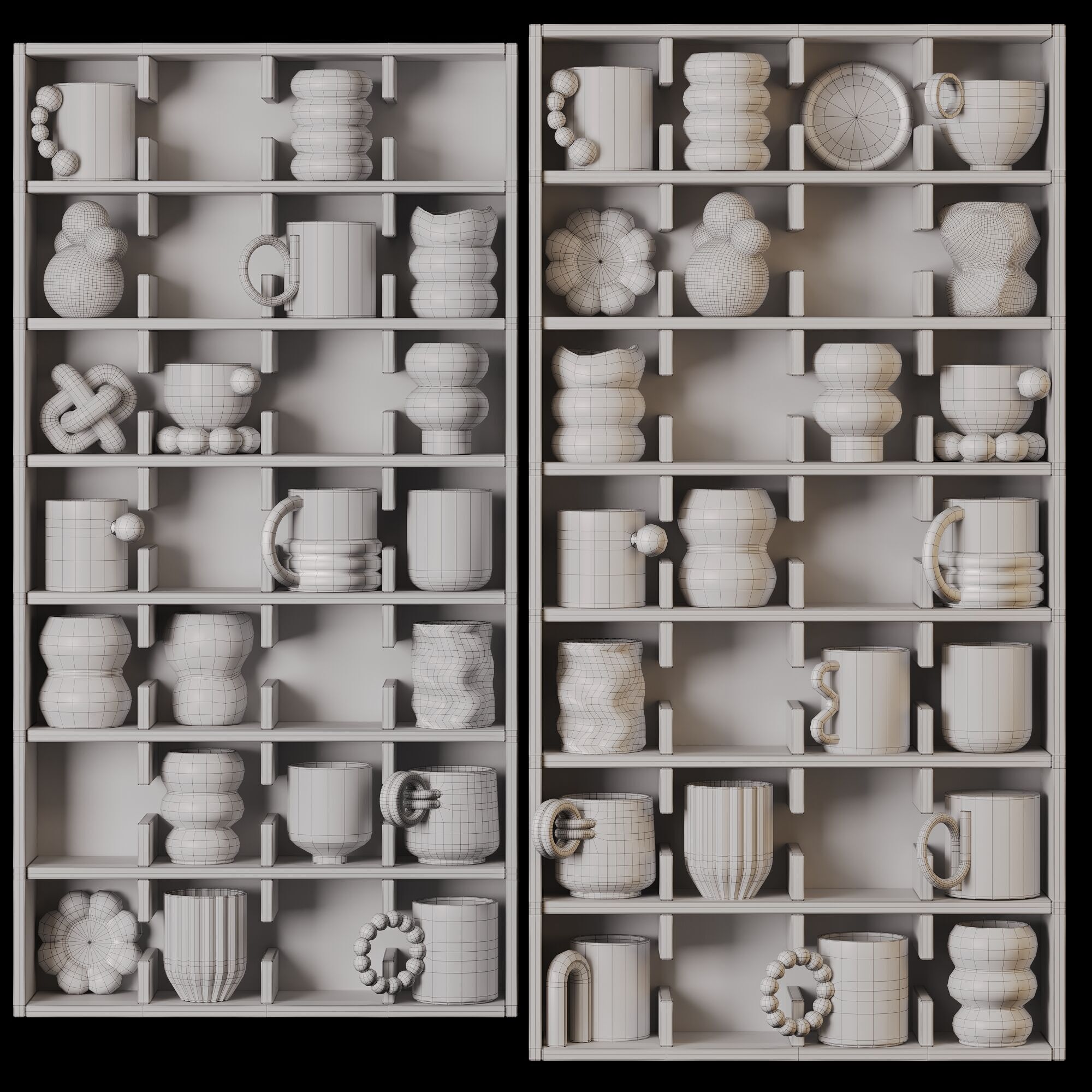 Modern Artisan Mug Collection 2 3D model_5