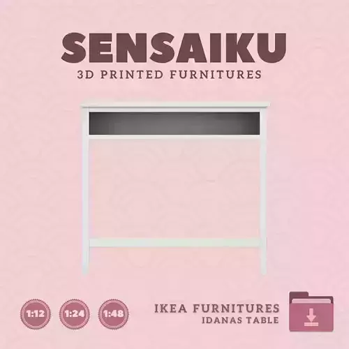IDANAS Console Table for Miniature Dollhouse IKEA 3D Print
