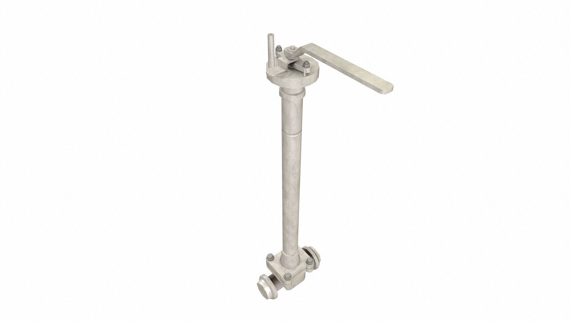 Manual Valve Model Extended Low-poly 3D model_5