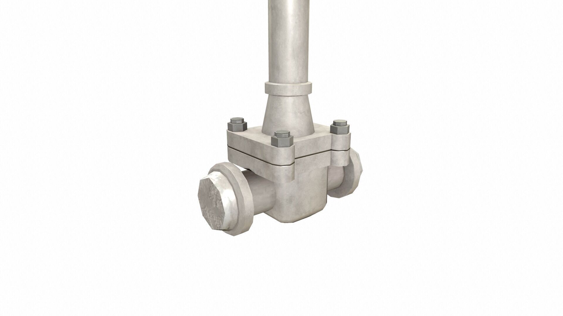 Manual Valve Model Extended Low-poly 3D model_4