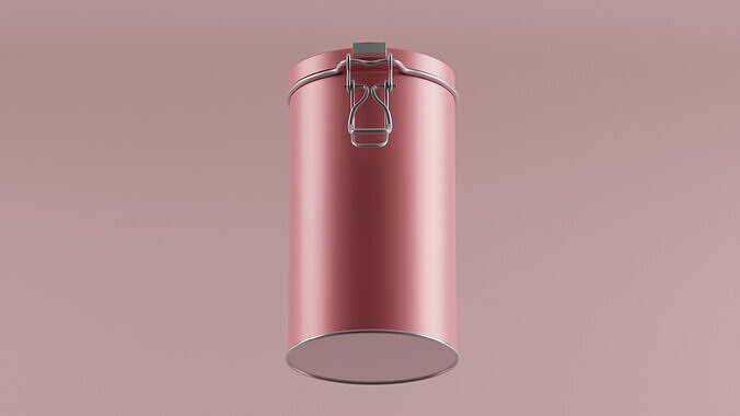 Coffee can 3D model 5