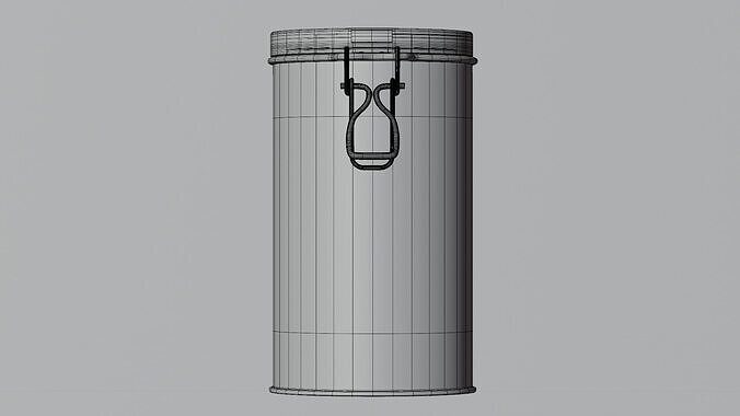 Coffee can 3D model 6