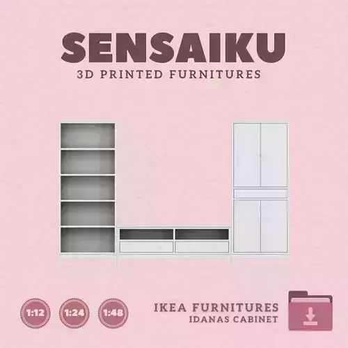 IDANAS Storage 02 for Miniature Dollhouse IKEA 3D Print