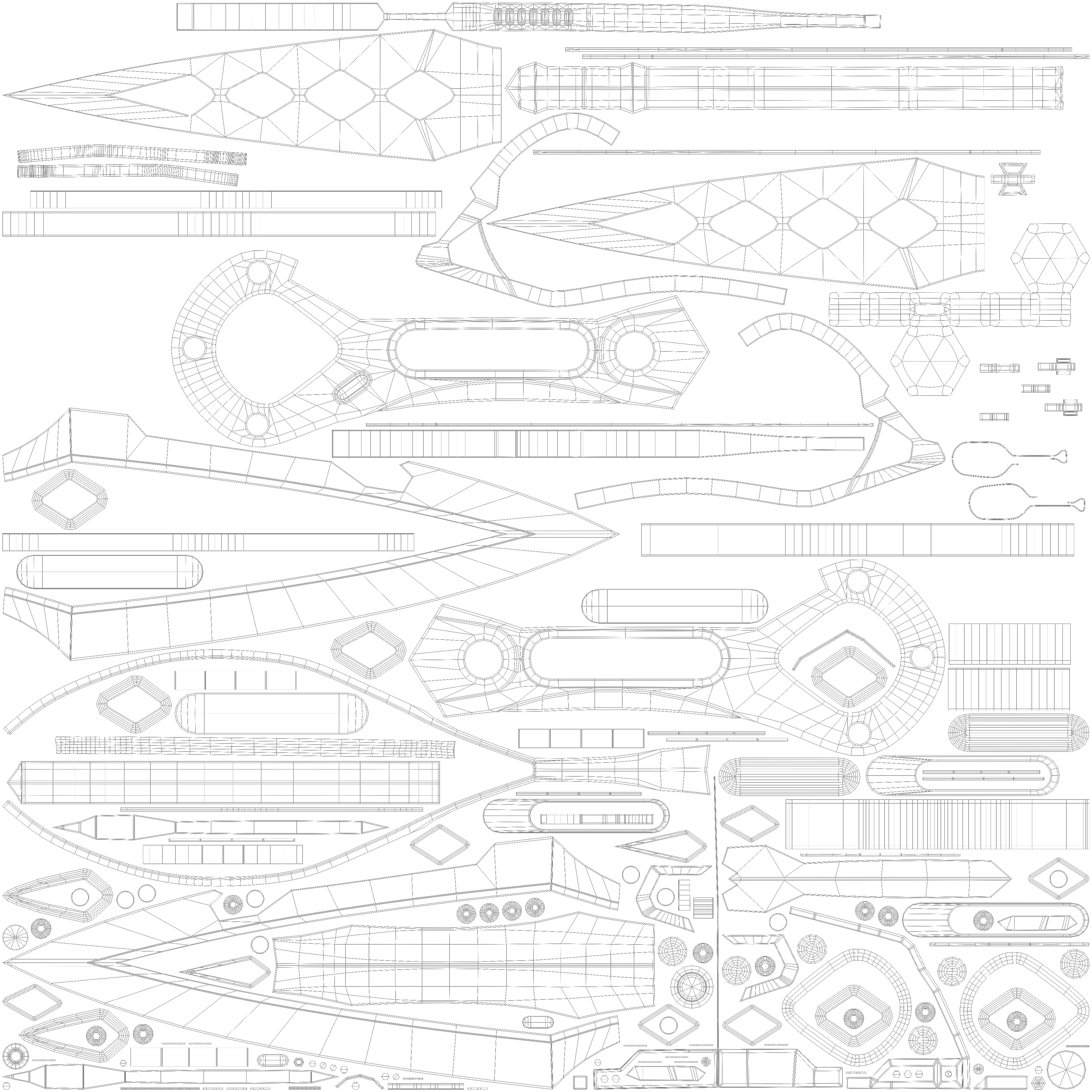 Sci-Fi Knife - Kunai 3D model_5