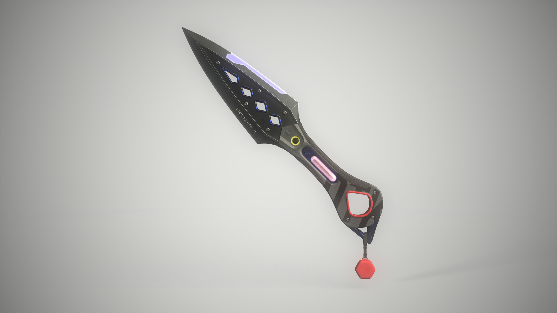 Sci-Fi Knife - Kunai 3D model_1