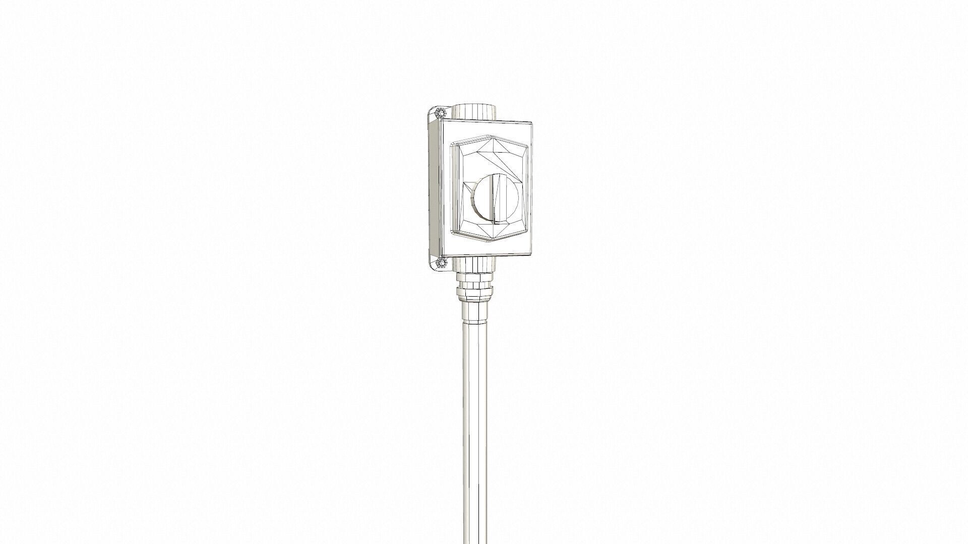 Open Close Hand Switch Low-poly 3D model_8