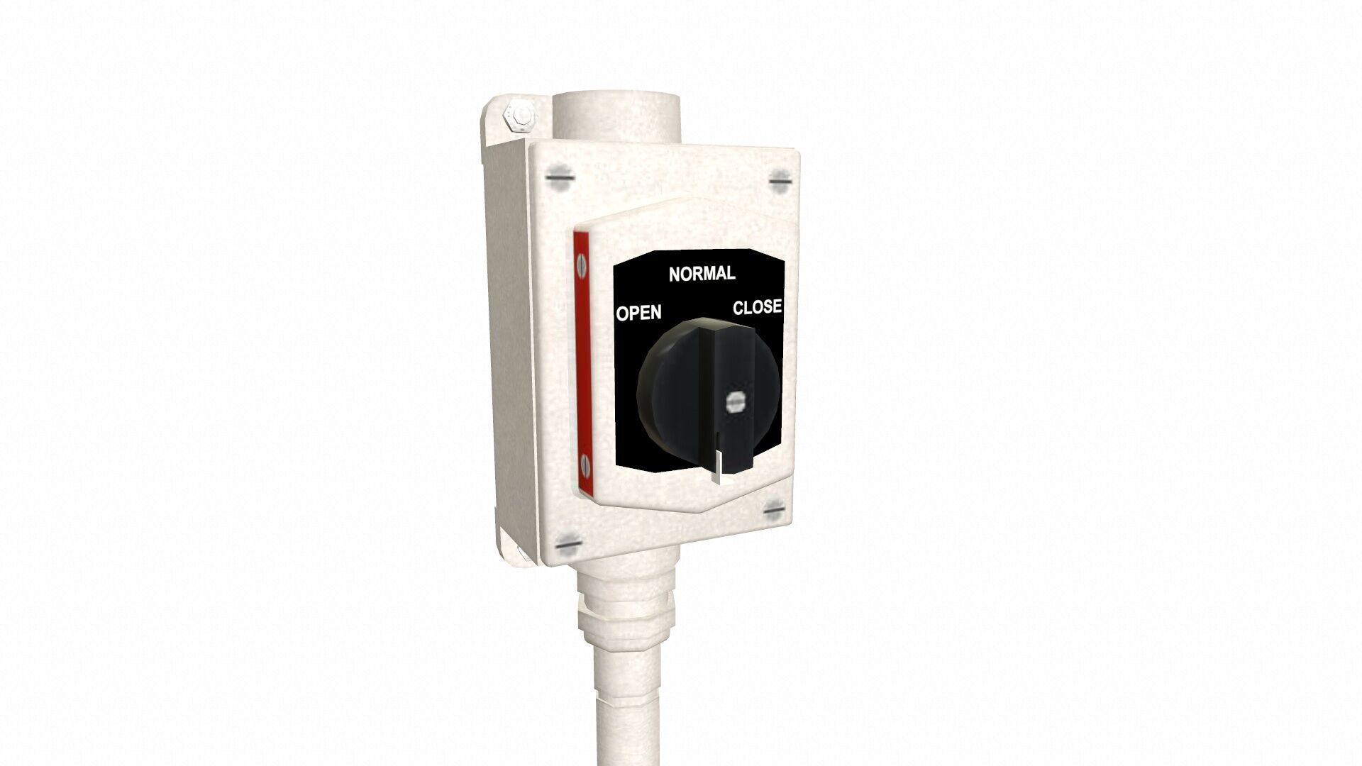 Open Close Hand Switch Low-poly 3D model_2