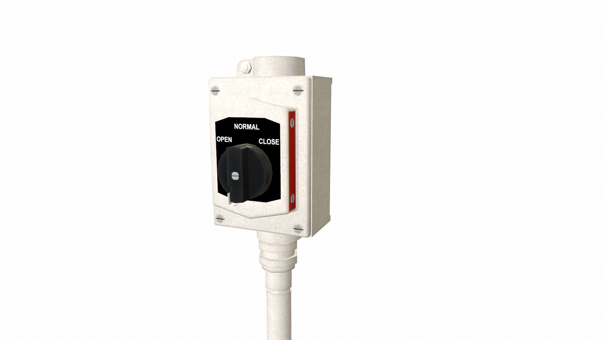 Open Close Hand Switch Low-poly 3D model_3