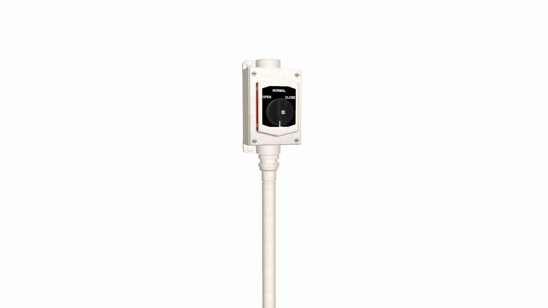Open Close Hand Switch Low-poly 3D model_7