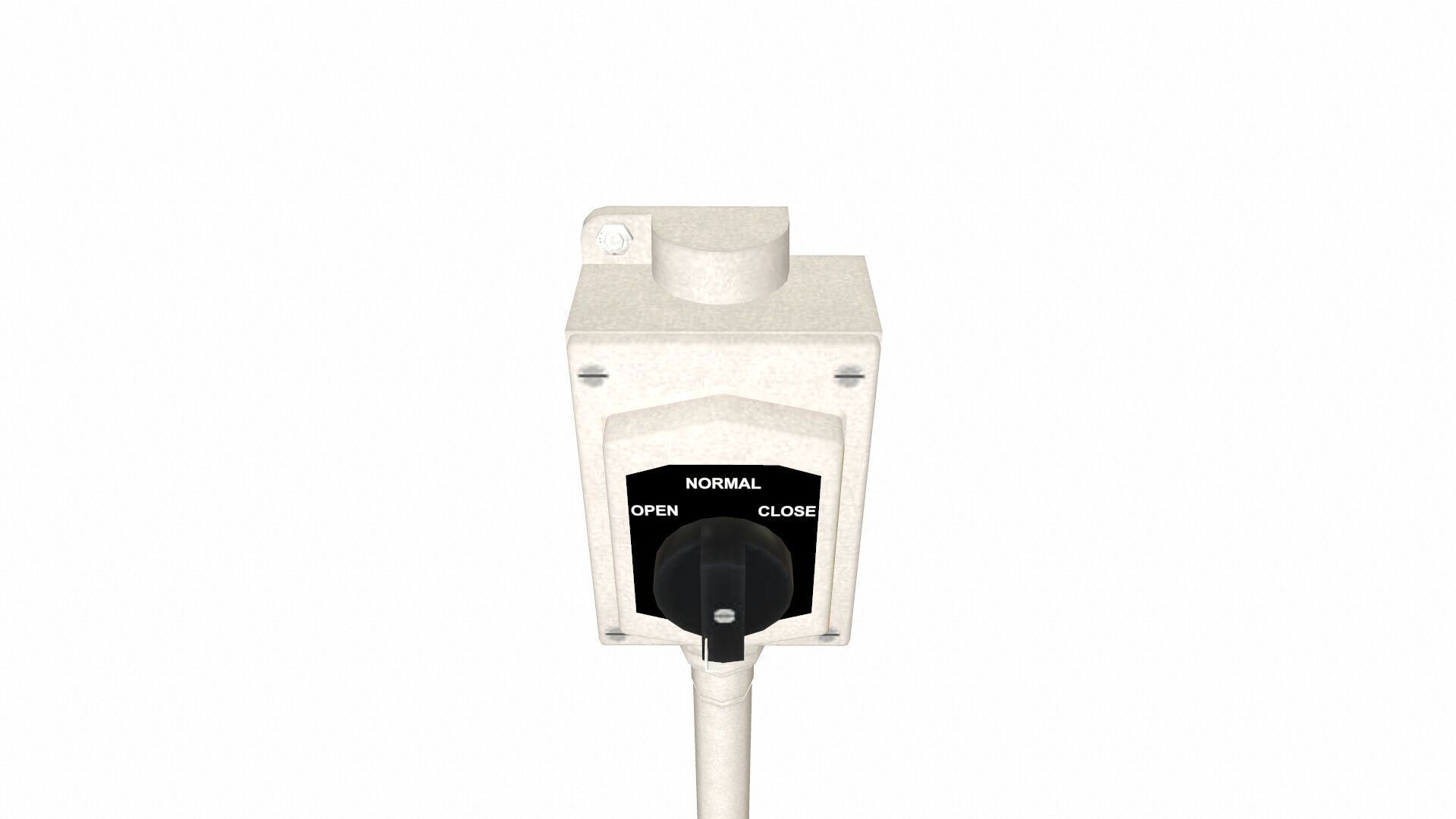 Open Close Hand Switch Low-poly 3D model_4