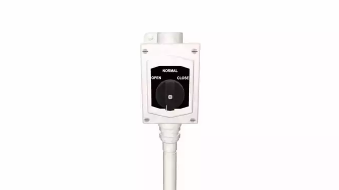 Open Close Hand Switch Low-poly 3D model