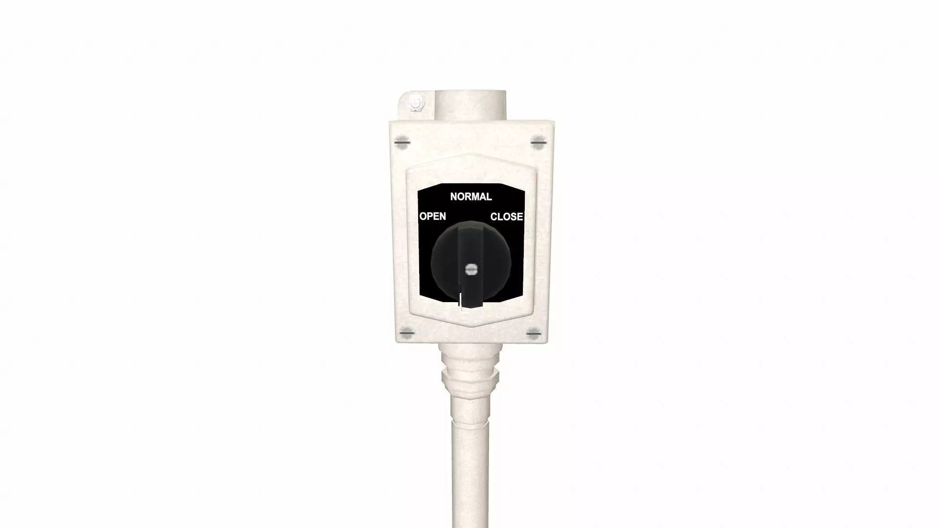 Open Close Hand Switch Low-poly 3D model_0