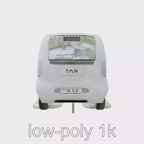 Maglev Capsule Taxi with Oval Design and LED Lighting