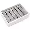Ceramic Soap Dish Stainless Steel Soap Holder 
