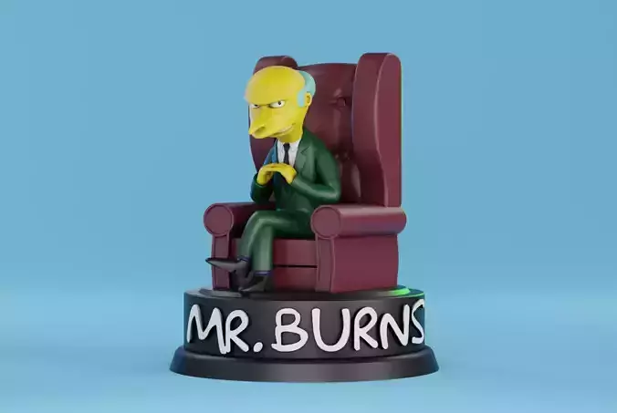 Charles Montgomery Burns in armchair