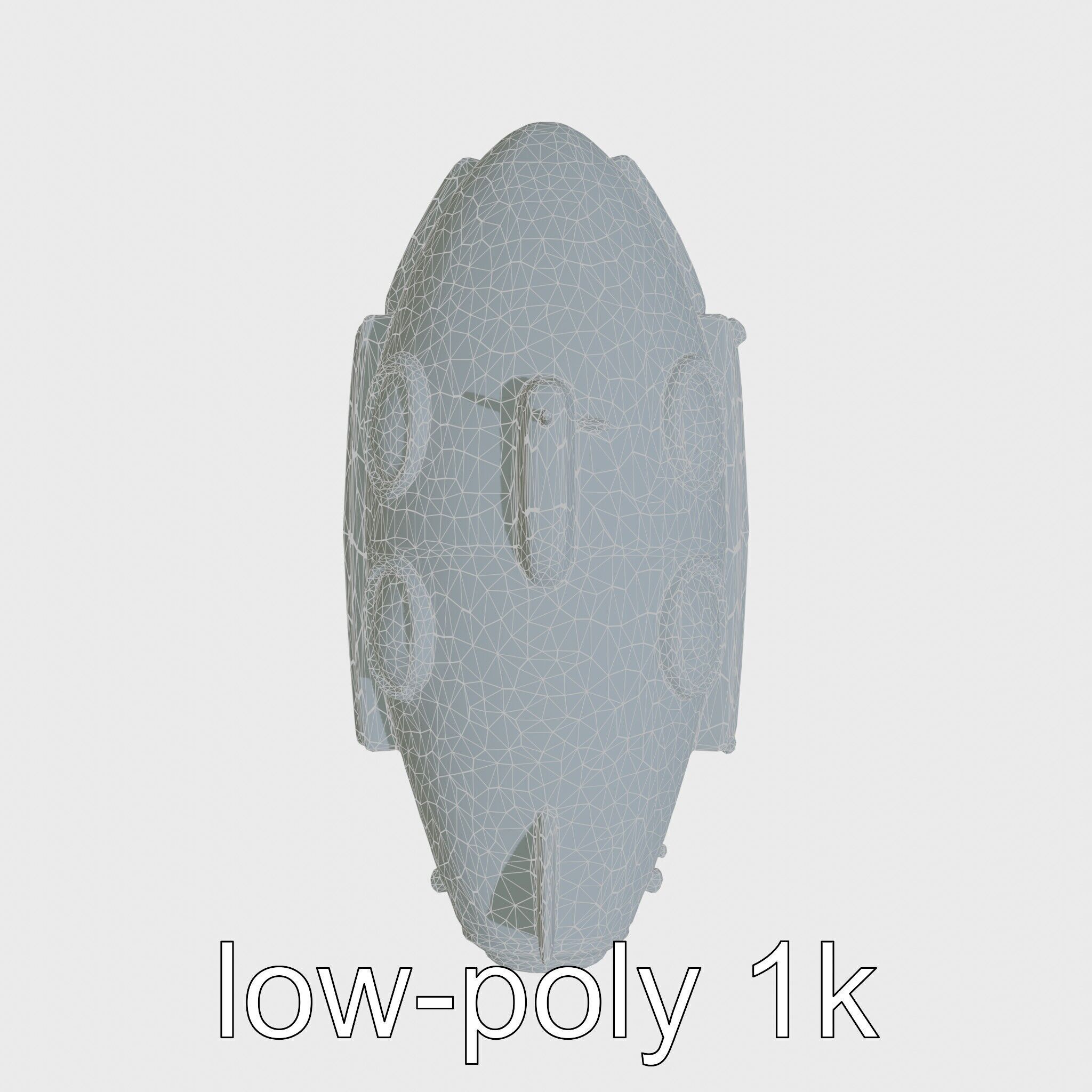 Futuristic Underwater Taxi Submarine with Green Portholes Low-poly 3D model_15