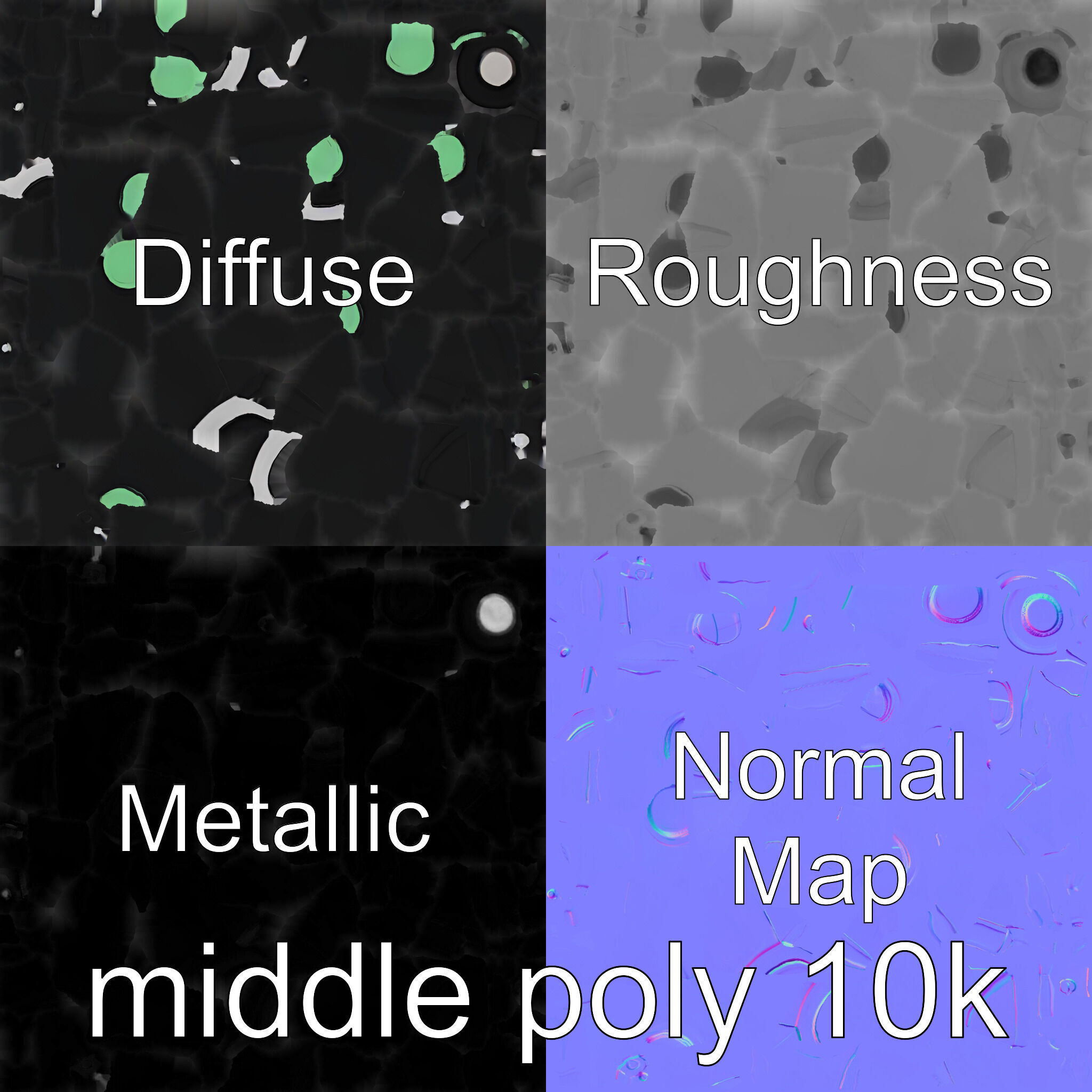 Futuristic Underwater Taxi Submarine with Green Portholes Low-poly 3D model_27