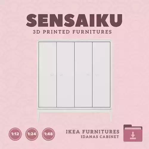 IDANAS Cabinet V2 for Miniature Dollhouse IKEA 3D Print
