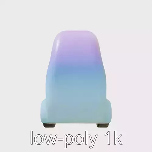 Colorful Fantasy Taxi Portal 3D Model with Matte Surfaces