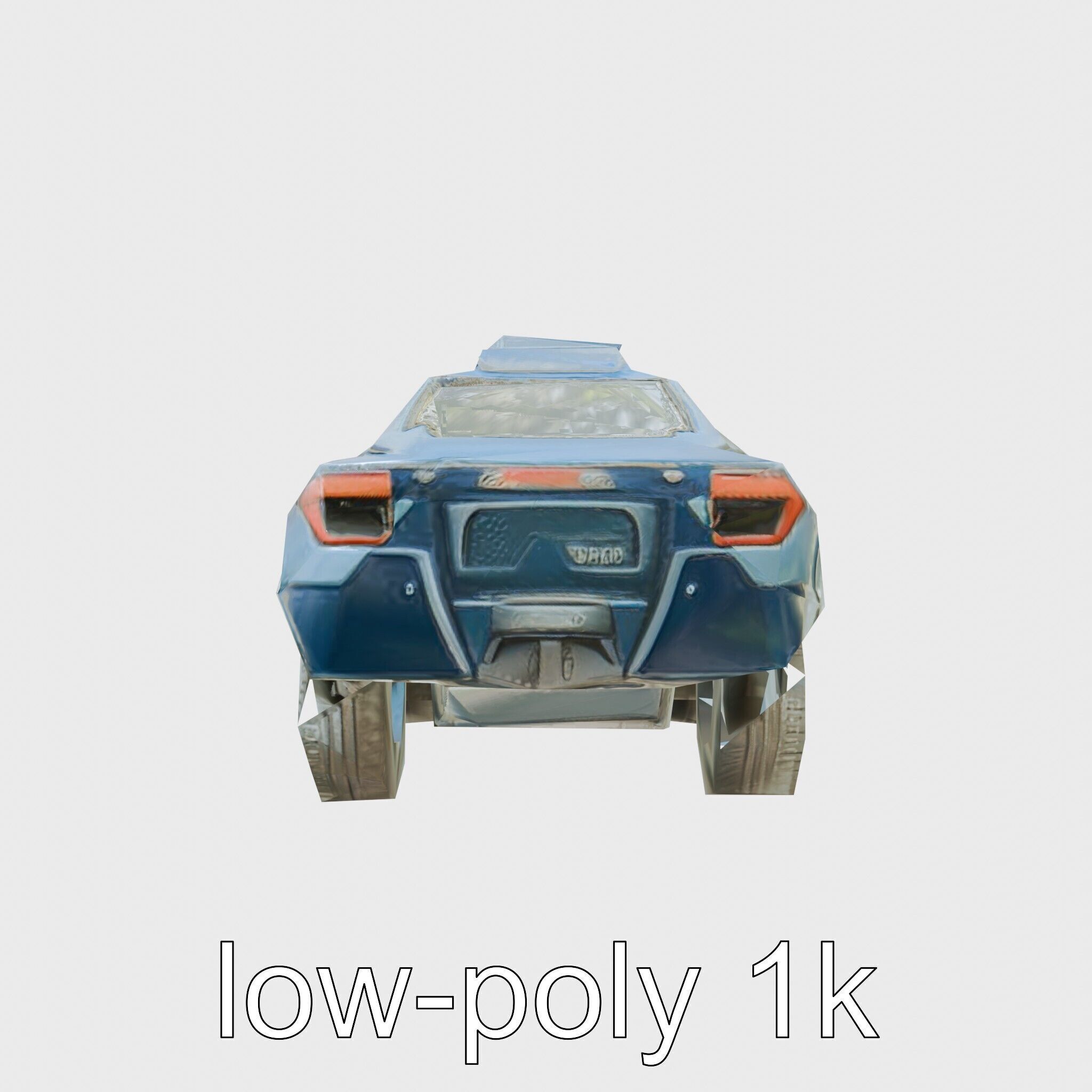 Sleek Modern Air Taxi Bubble Design Low-poly 3D model_18