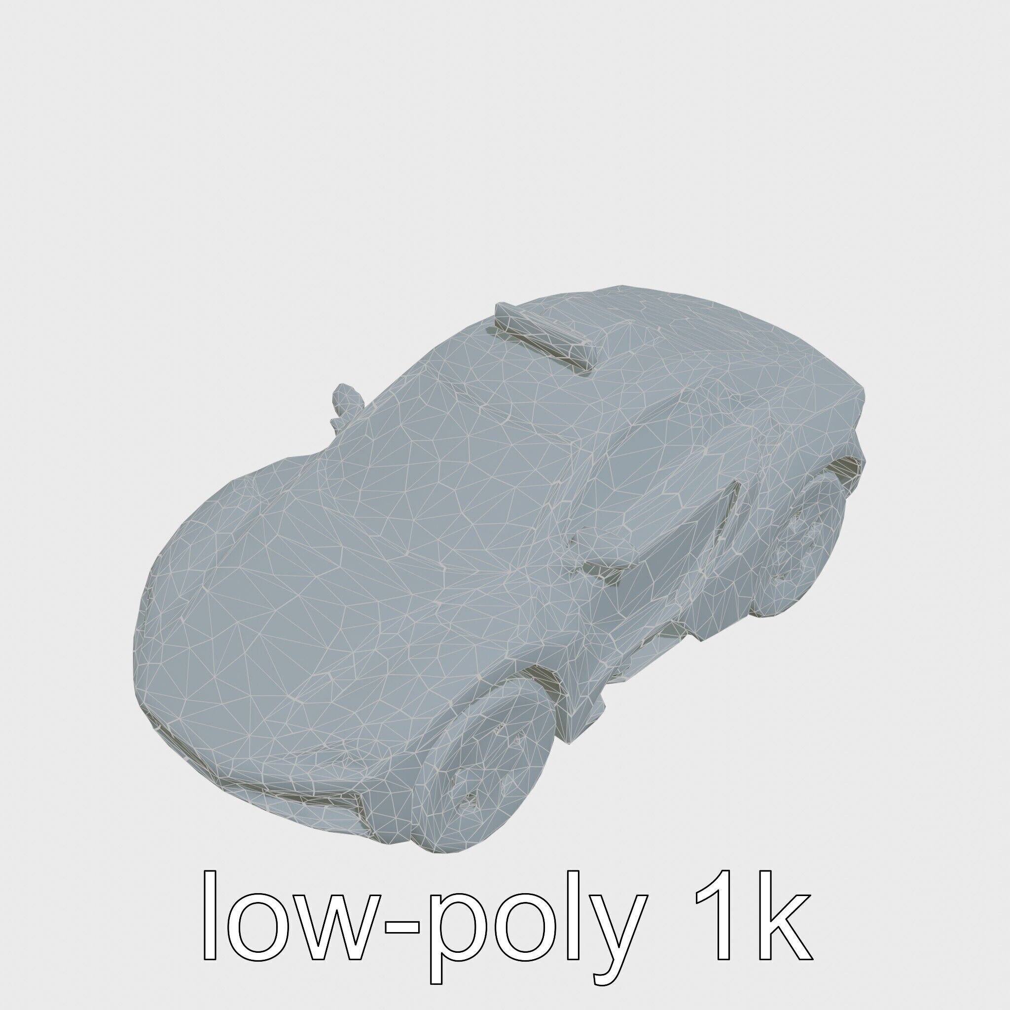 Sleek Modern Air Taxi Bubble Design Low-poly 3D model_11