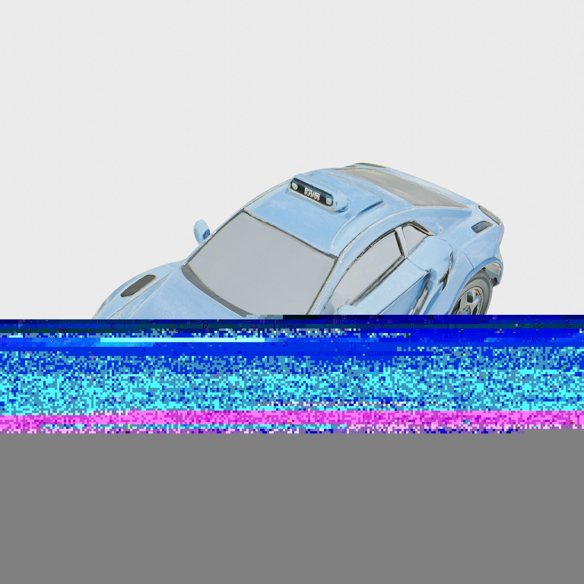 Sleek Modern Air Taxi Bubble Design Low-poly 3D model_8