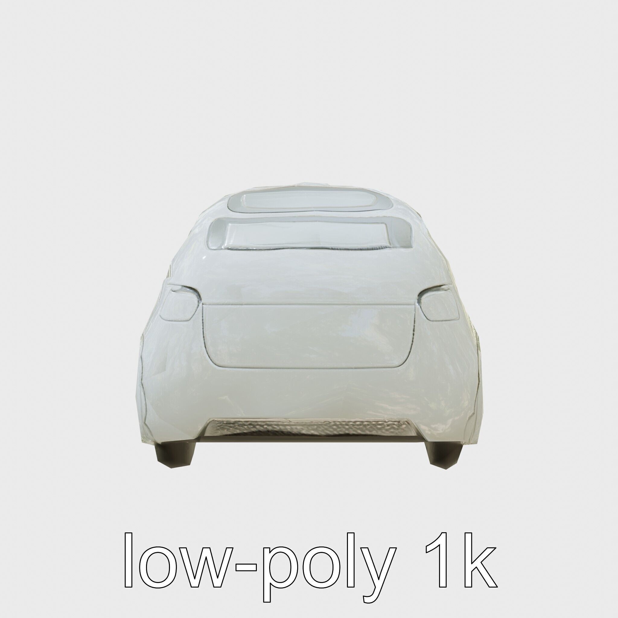 Sleek Modern Air Taxi Bubble Design Low-poly 3D model_34