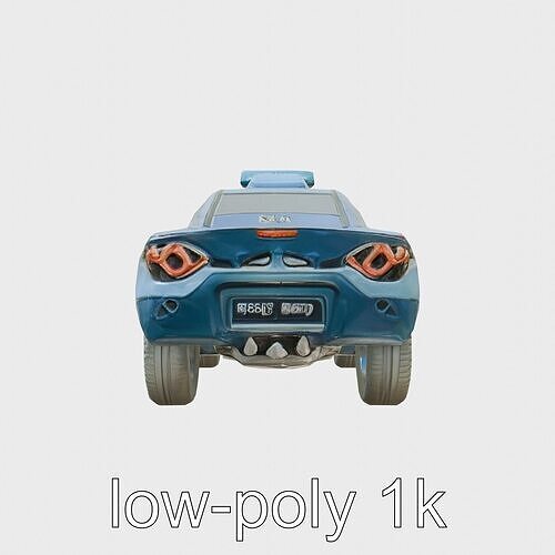 Sleek Modern Air Taxi Bubble Design Low-poly 3D model