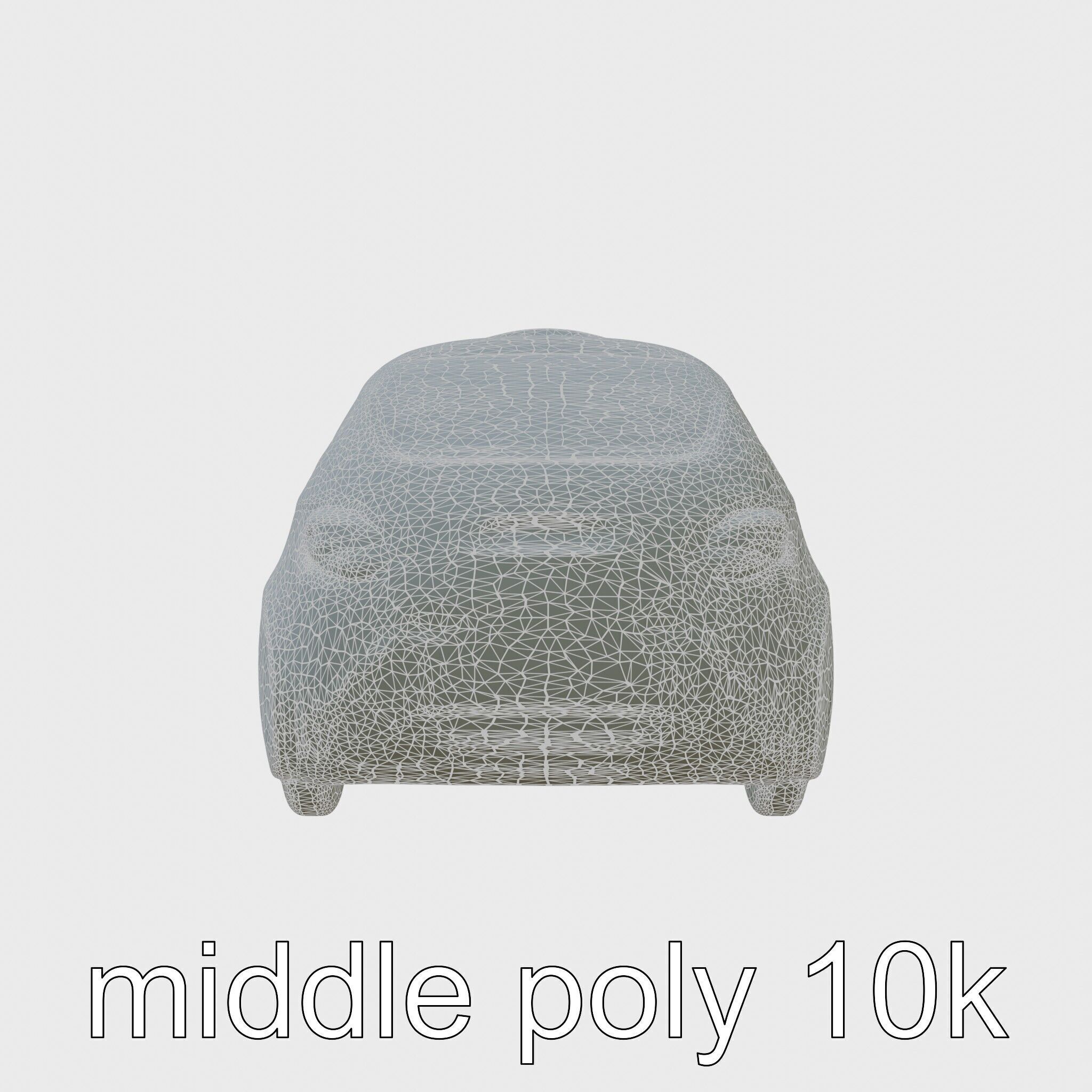 Sleek Modern Air Taxi Bubble Design Low-poly 3D model_35