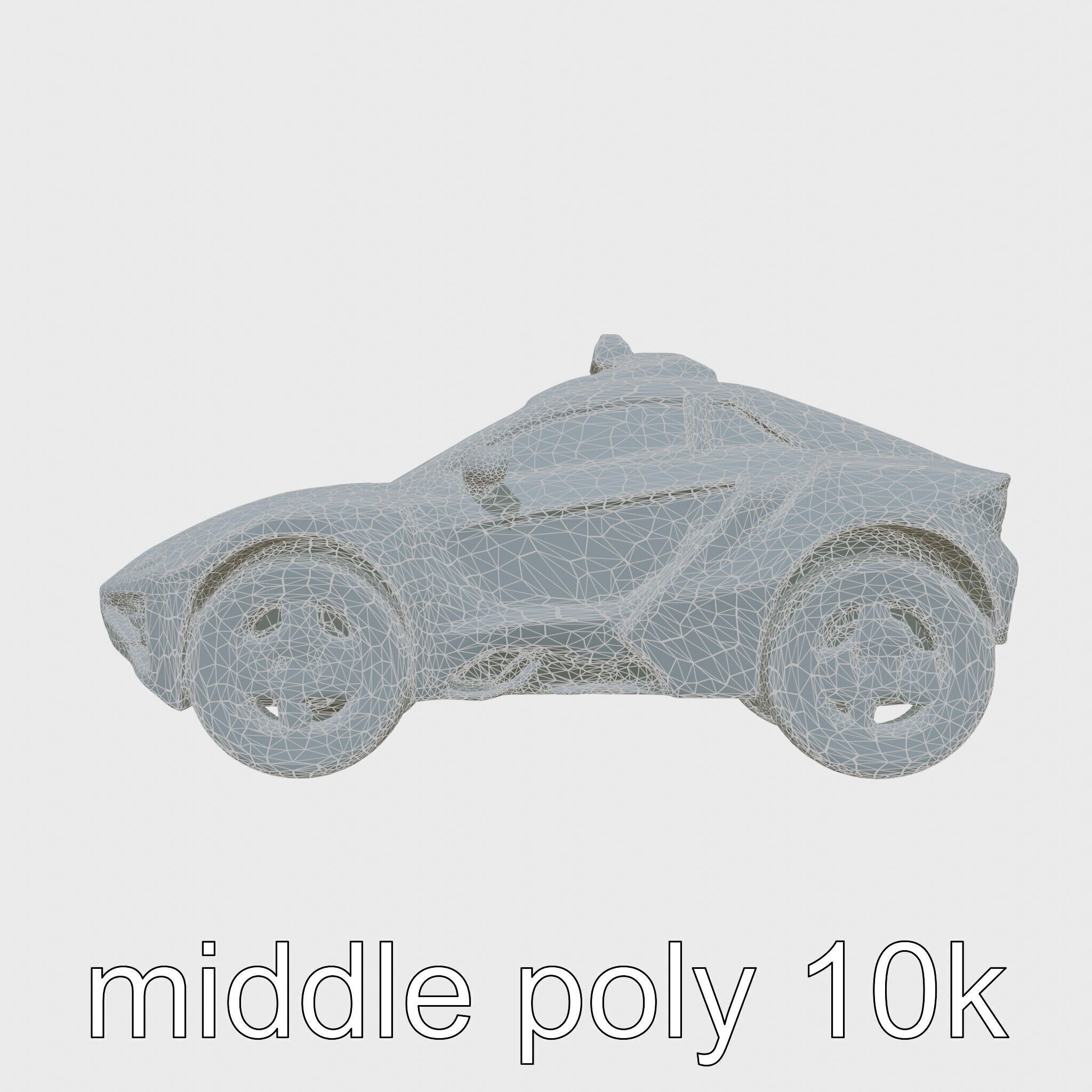 Sleek Modern Air Taxi Bubble Design Low-poly 3D model_22