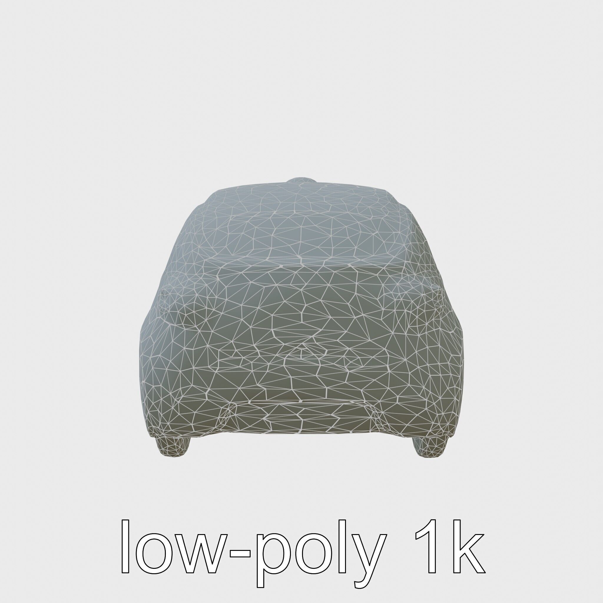 Sleek Modern Air Taxi Bubble Design Low-poly 3D model_36