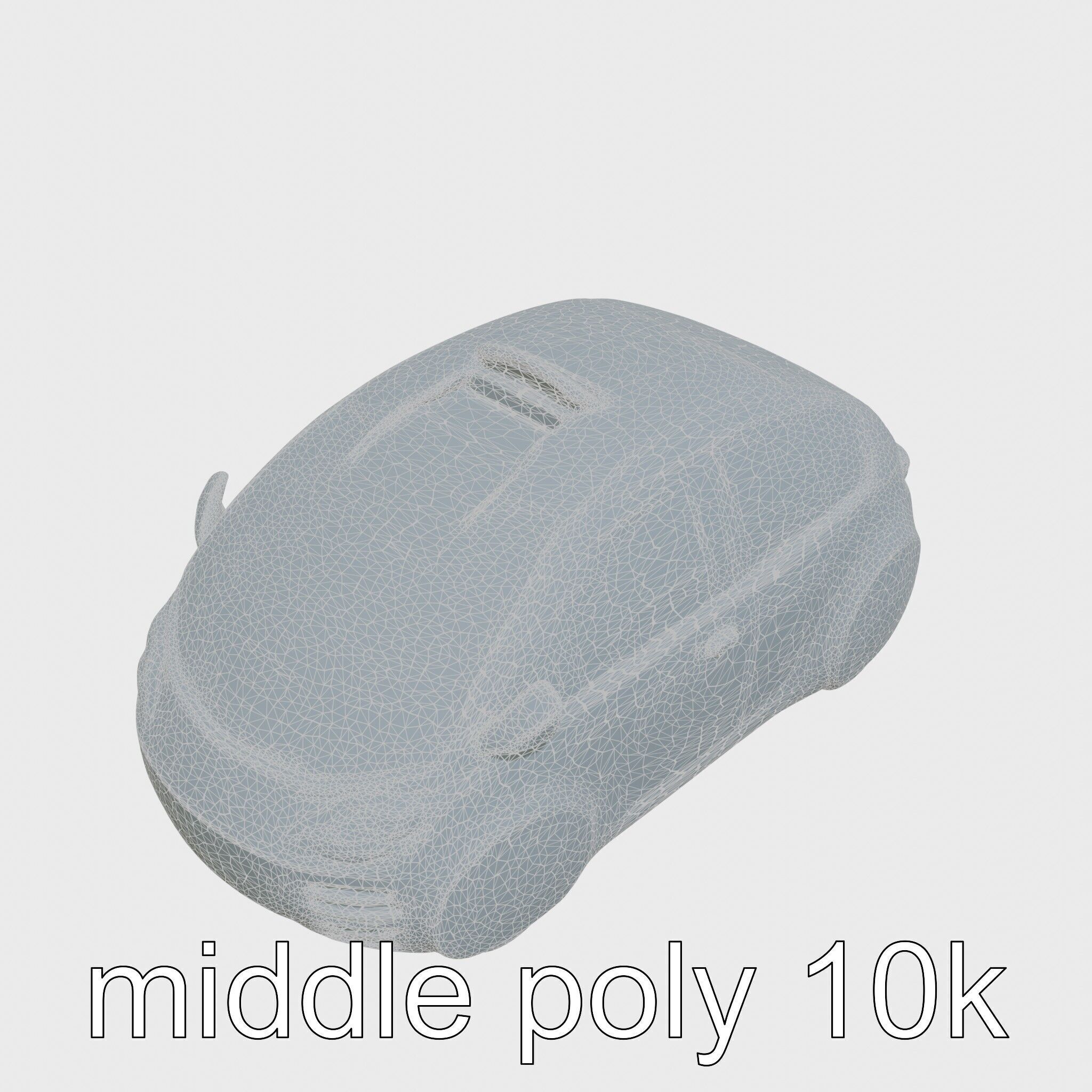 Sleek Modern Air Taxi Bubble Design Low-poly 3D model_53