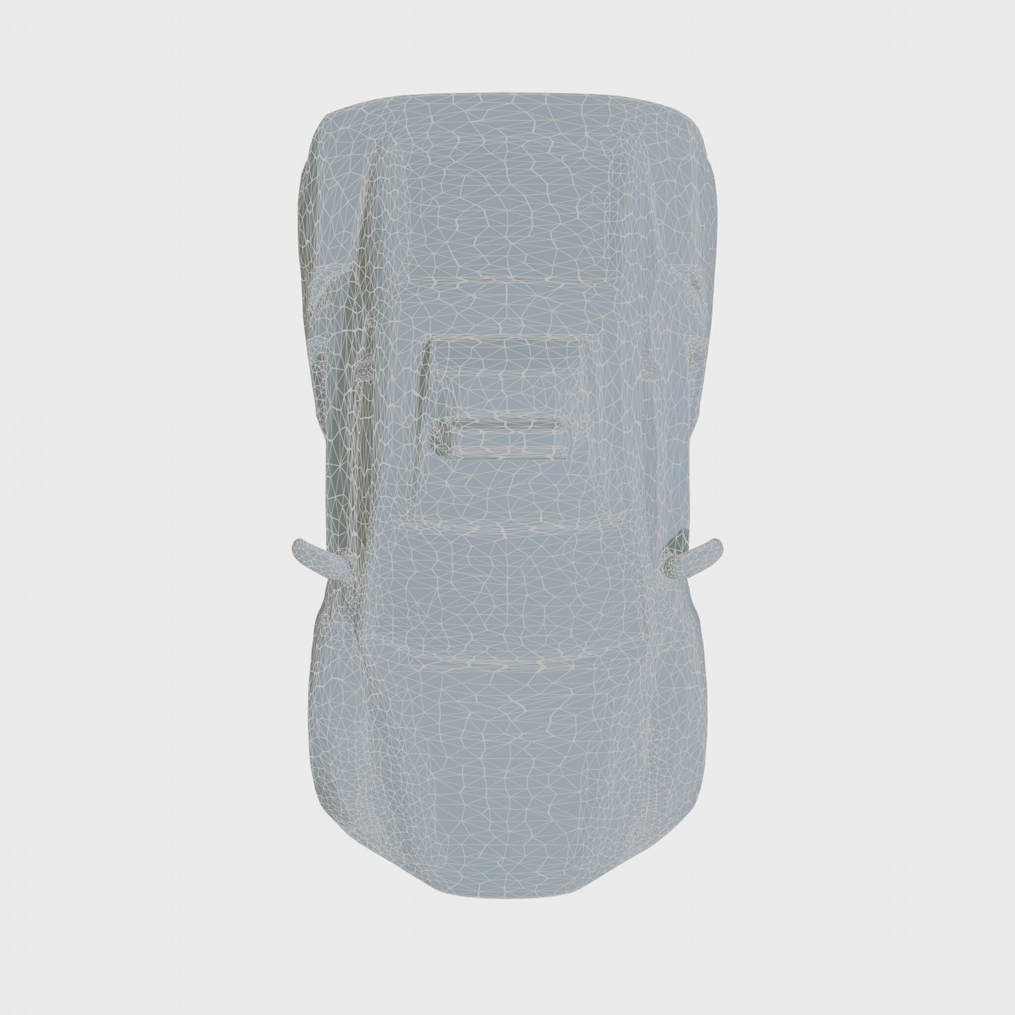 Sleek Modern Air Taxi Bubble Design Low-poly 3D model_20