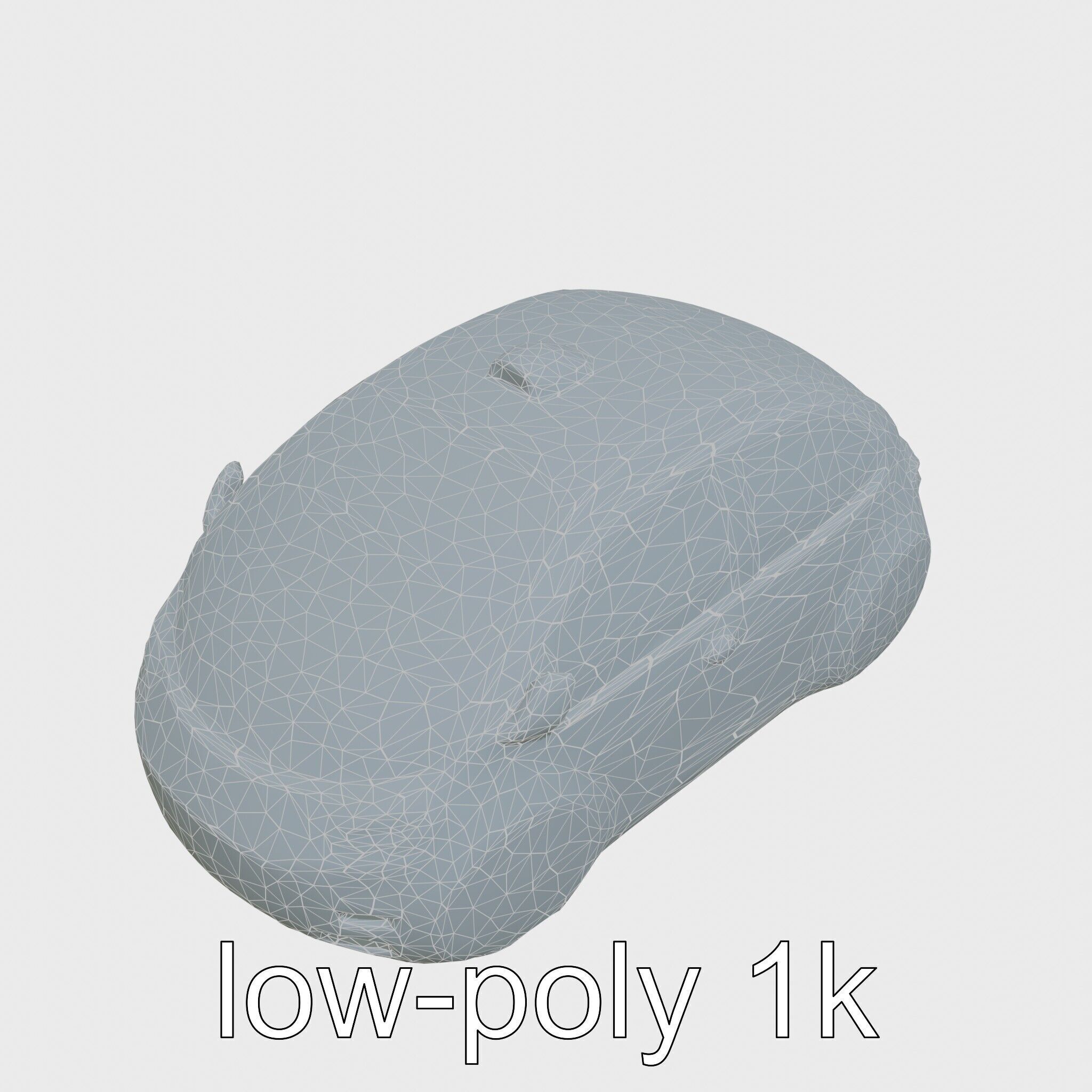 Sleek Modern Air Taxi Bubble Design Low-poly 3D model_41