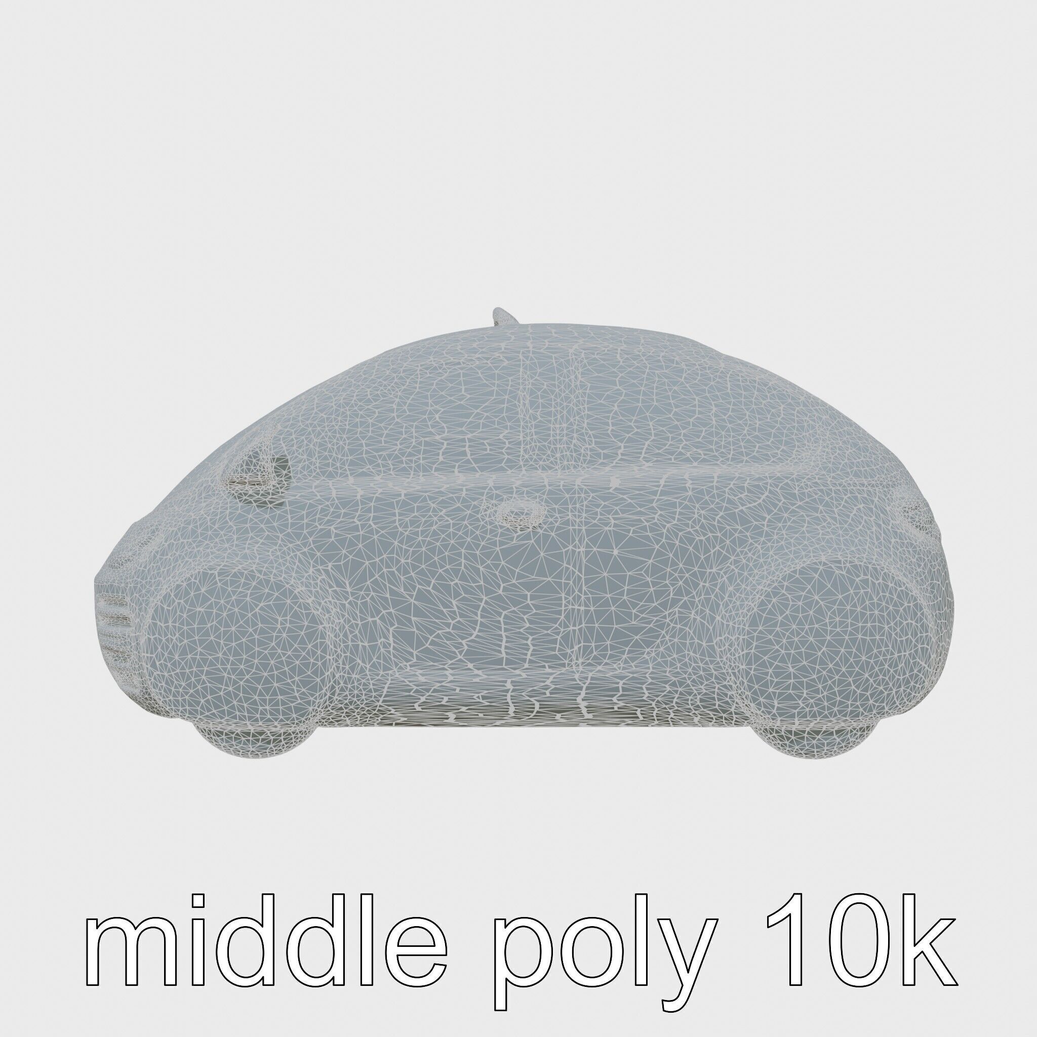 Sleek Modern Air Taxi Bubble Design Low-poly 3D model_60