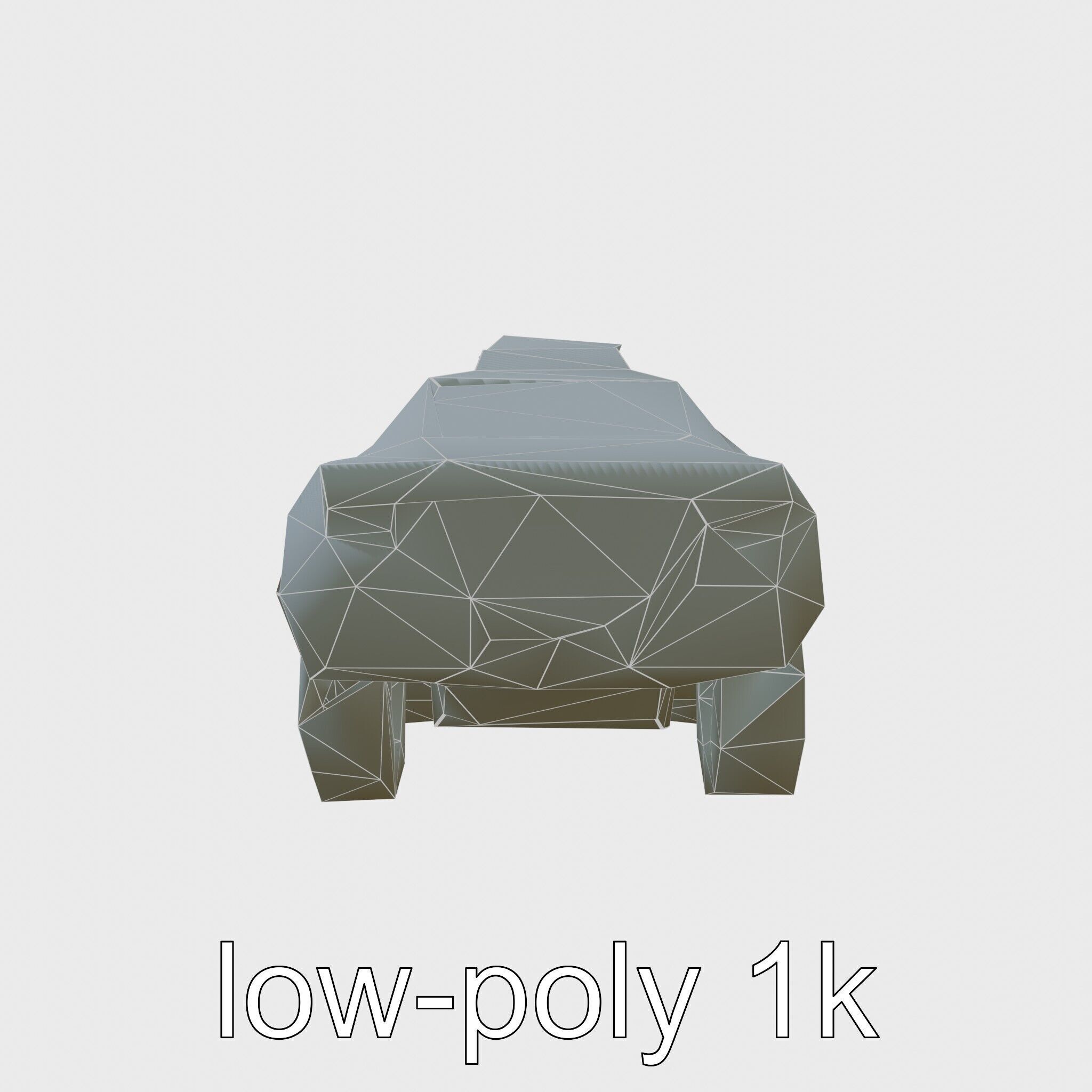 Sleek Modern Air Taxi Bubble Design Low-poly 3D model_15