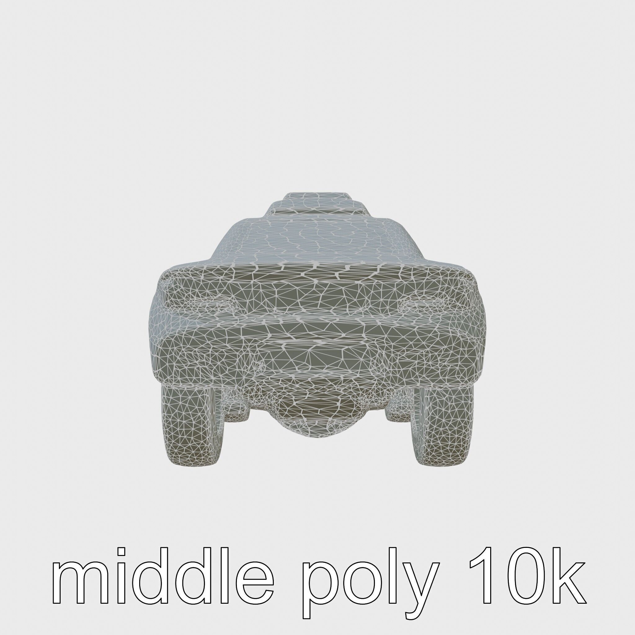 Sleek Modern Air Taxi Bubble Design Low-poly 3D model_5