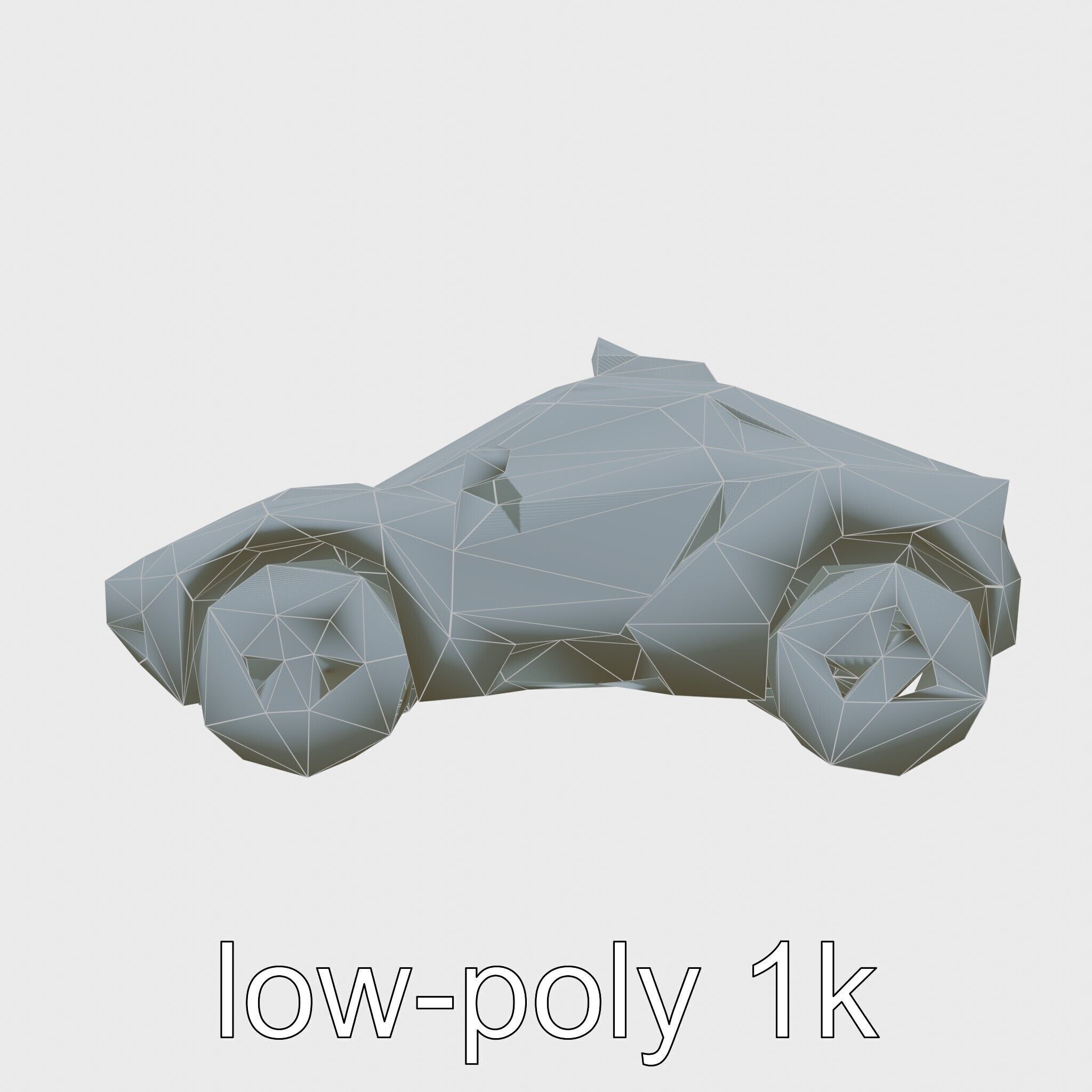 Sleek Modern Air Taxi Bubble Design Low-poly 3D model_7