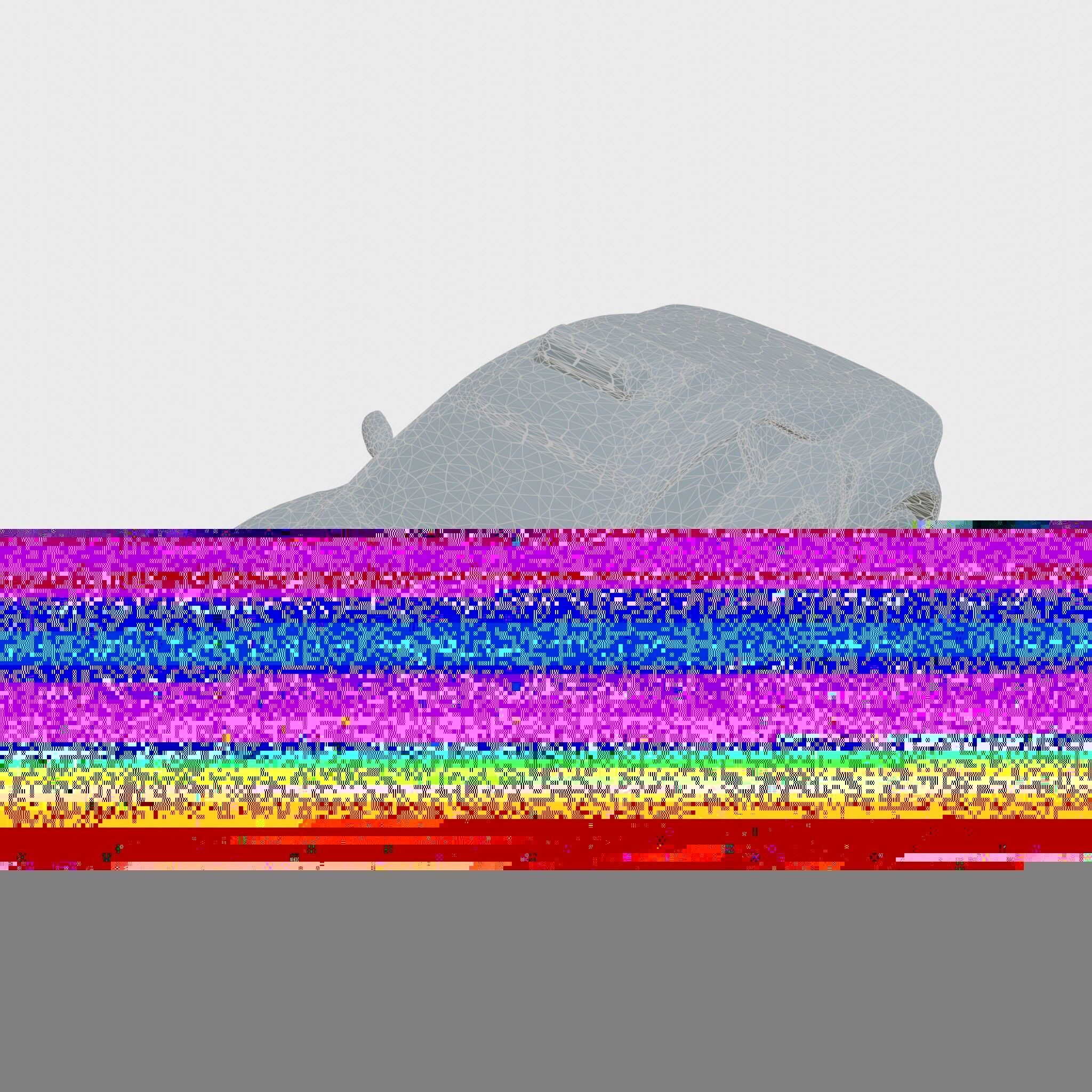 Sleek Modern Air Taxi Bubble Design Low-poly 3D model_23