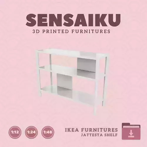 JATTESTA Side Table for Miniature Dollhouse IKEA 3D Print