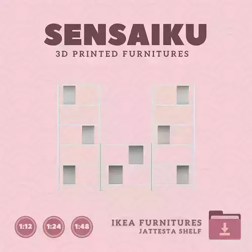 JATTESTA Storage V1 for Dollhouse IKEA 3D Print