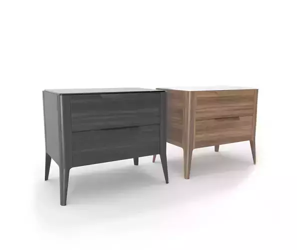  Nightstand Porada Ziggy Night bedside table with drawers 3D model