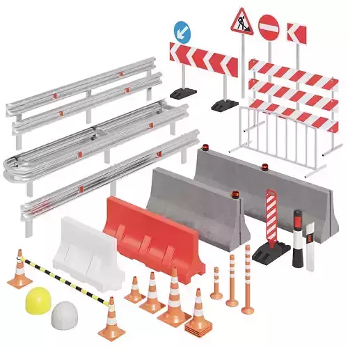 Road set 3D model