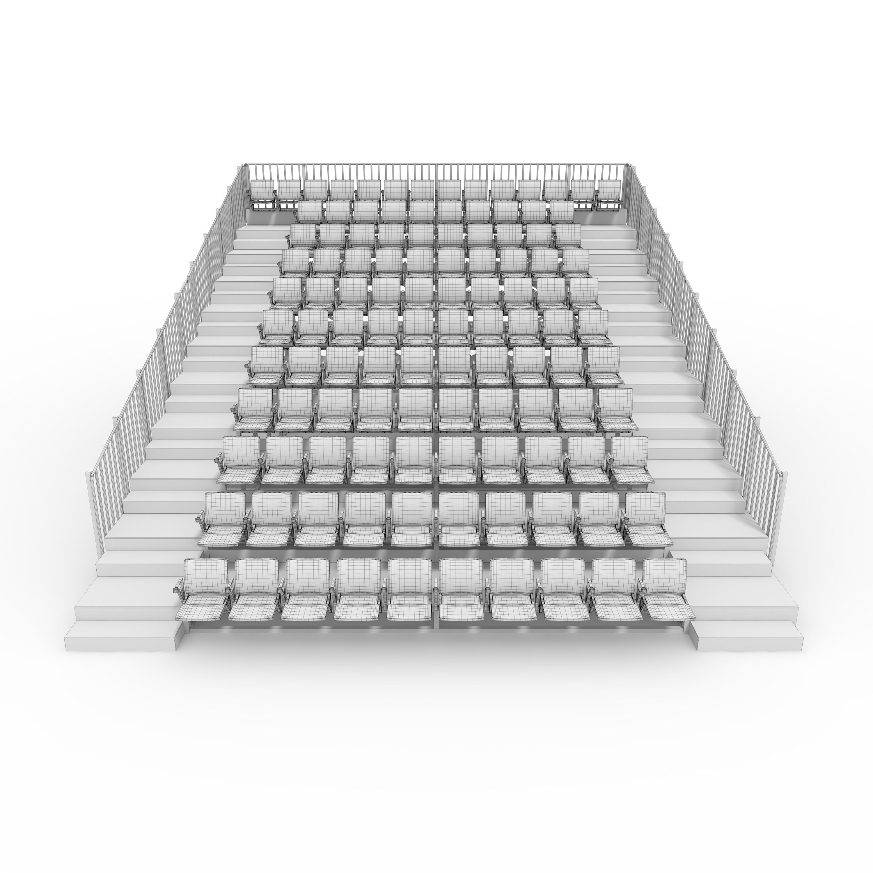 Bleachers 40 3D model_3