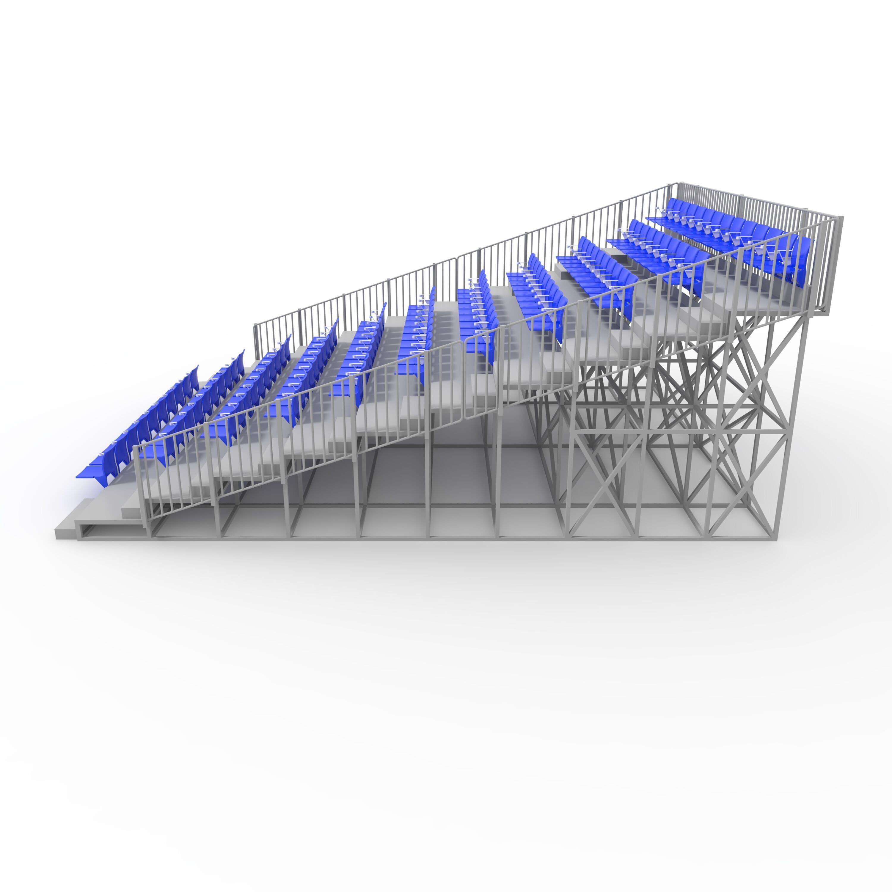 Bleachers 40 3D model_4