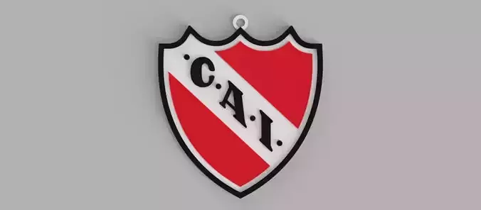 Club Atletico Independiente logo Football Club Shield keychain 